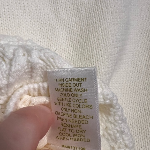 House of Harlow 1960 Cream Crochet Midi Skirt - Size Small - Picture 8 of 8